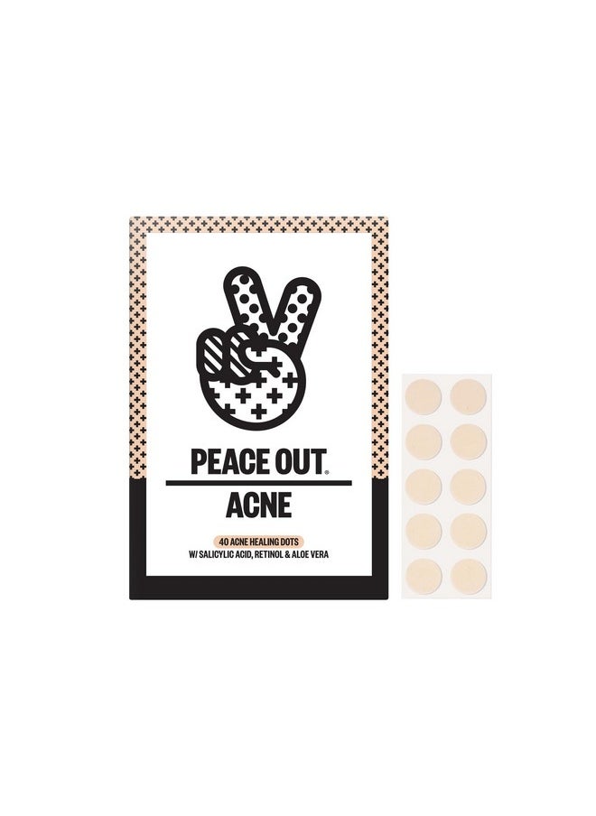 Skincare Acne Dots, Hydrocolloid Pimple Patches Help Clear Blemishes Overnight, Award Winning Fast Acting Anti-Acne Solution, Jumbo Box (40 Dots)