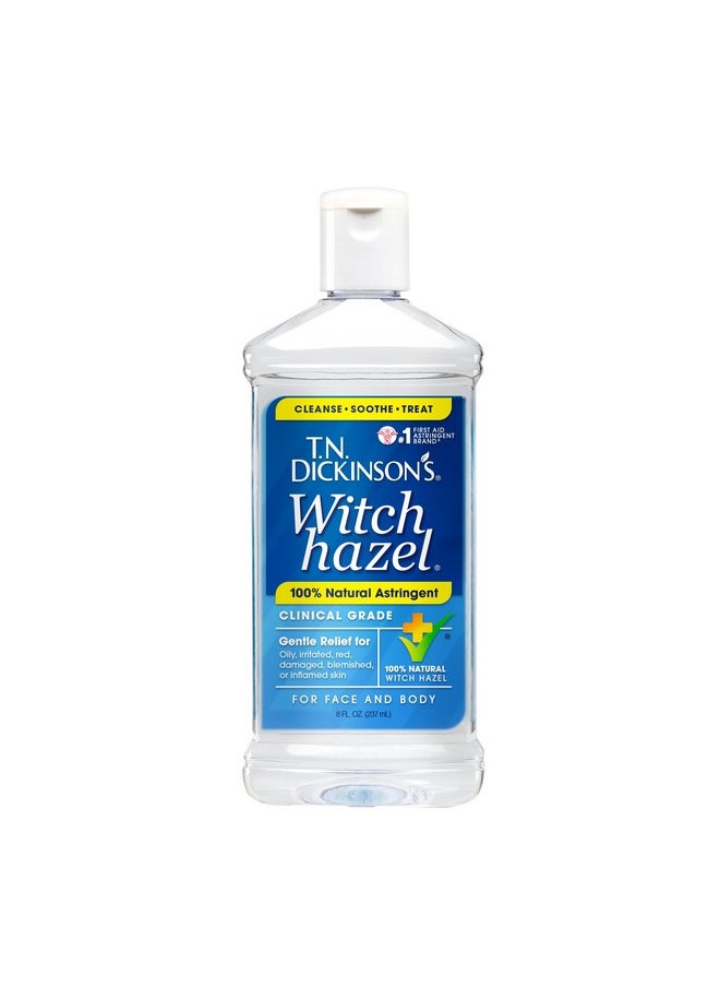 Witch Hazel 100% Natural Astringent For Face And Body, 8 Fl Oz