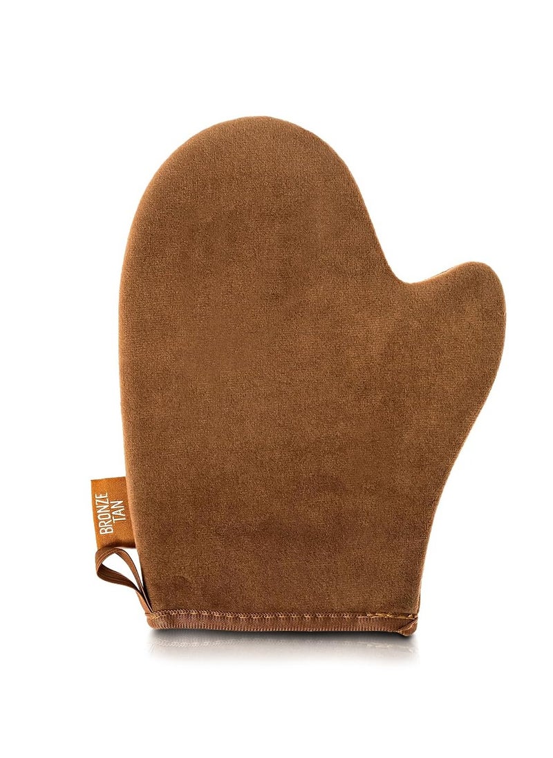Bronze Tan Self Tanning Mitt Applicator With Thumb - Self Tanner Mitt for Application of Self Tanning Mousse or Lotion - Machine Washable And Reusable Ultra Soft Tanning Glove For Self Tan