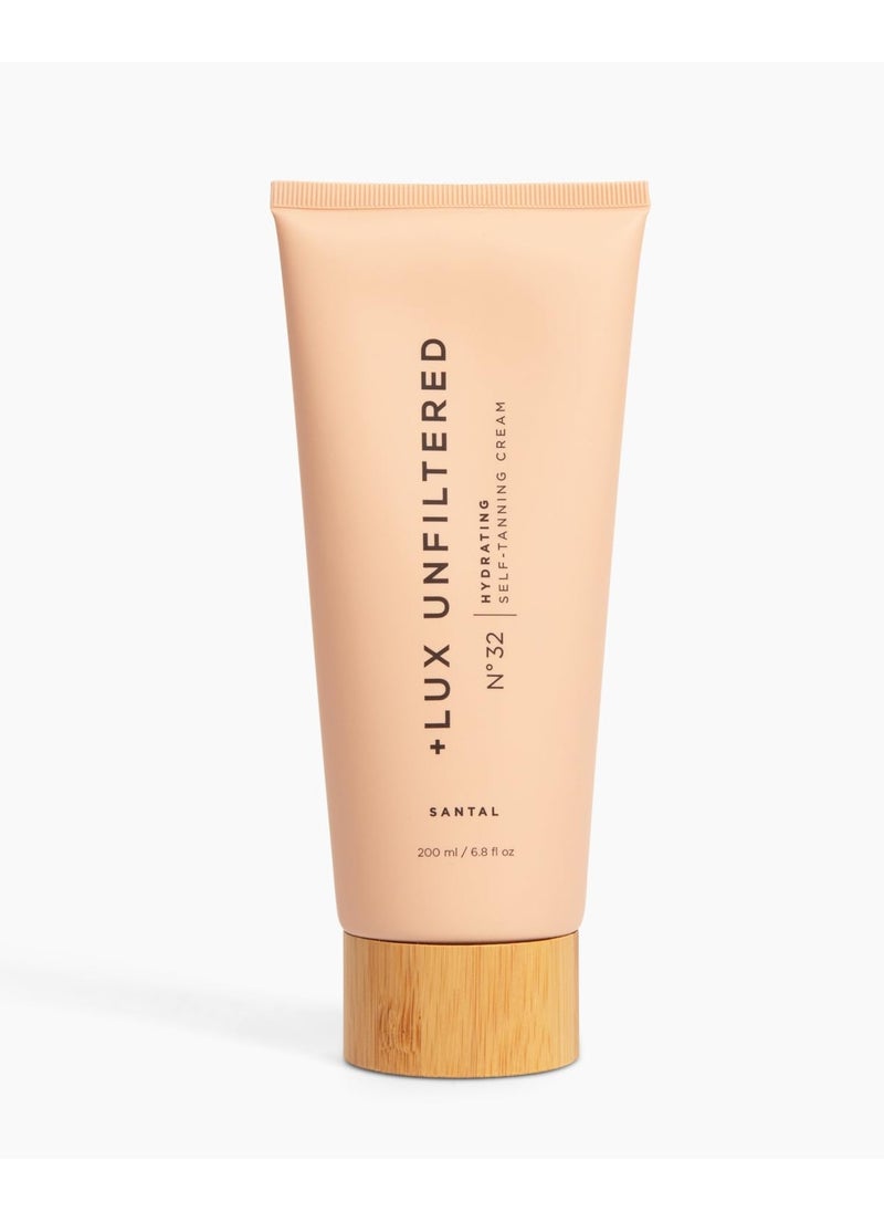 Lux Unfiltered N°32 CLASSIC Gradual Self Tanning Cream in Santal, Hydrating Self Tanning Lotion, Gluten Free, Vegan + Cruelty Free Self Tanner, Luxurious Sunless Tanner Loaded with Antioxidants