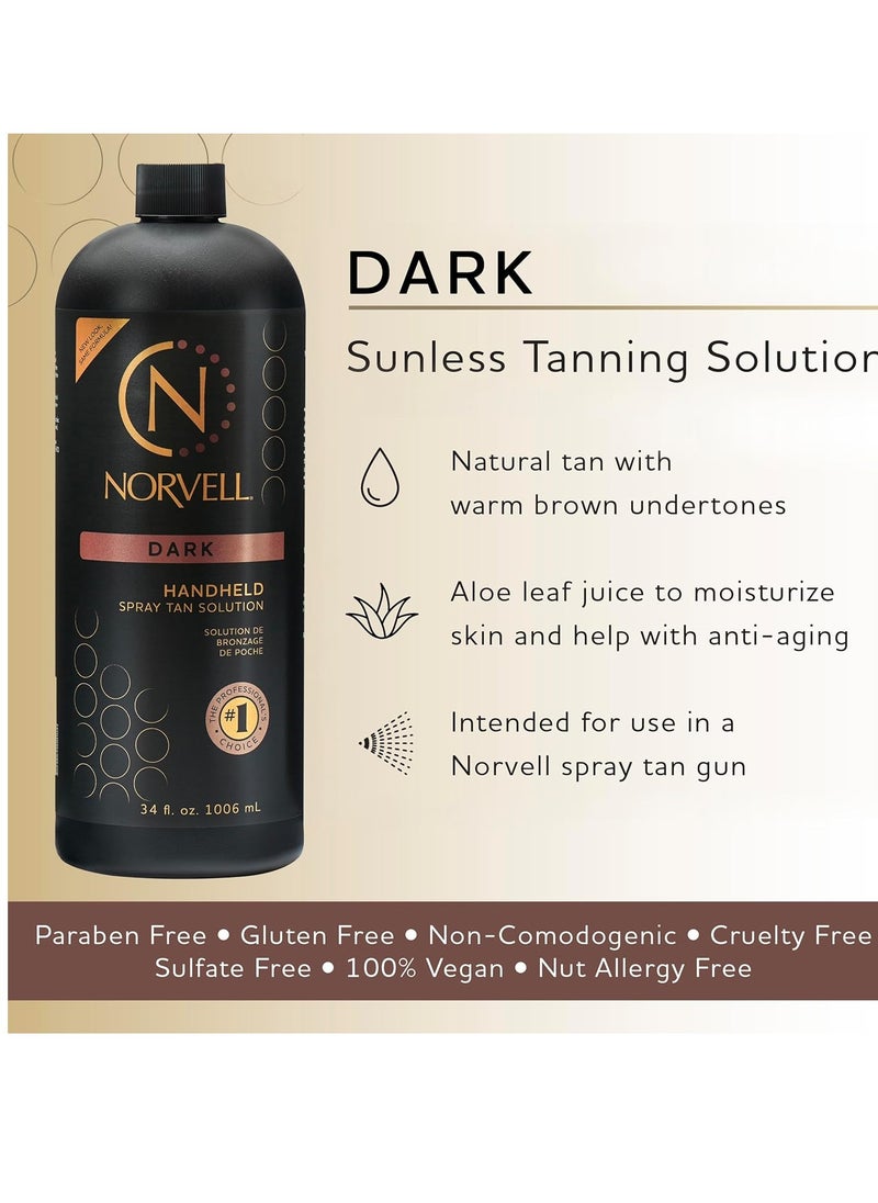 Norvell Premium Sunless Tanning Solution - Dark, 34 Fl Oz