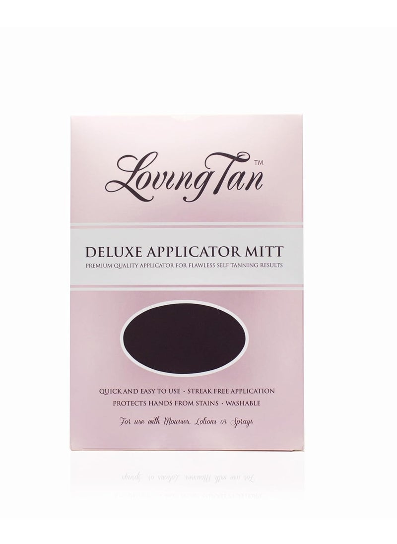 Loving Tan Self Tanning Deluxe Applicator Mitt, Washable & Durable Design for a Salon-Style, Streak Free Finish, Use with Self Tan Mousses, Sprays and Lotions, Reusable - 1 ct.