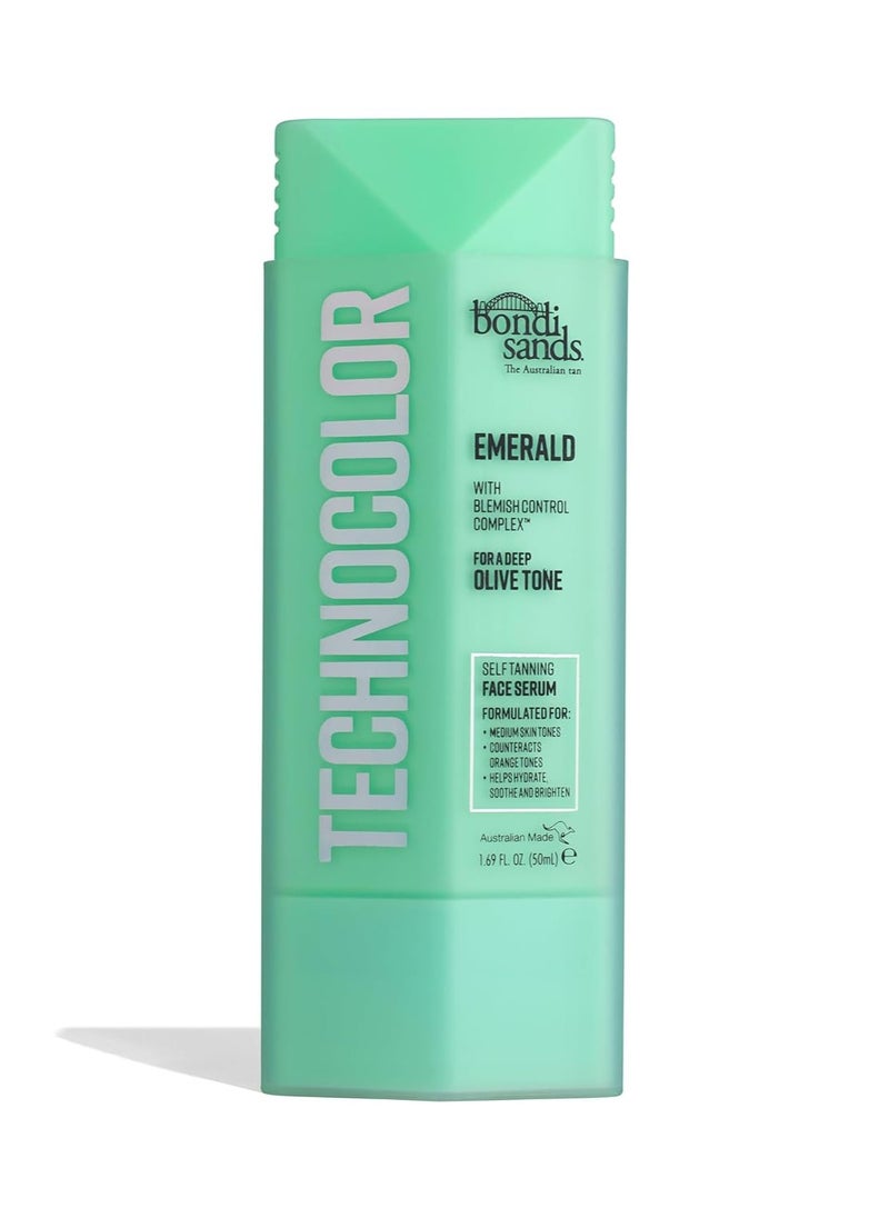 Bondi Sands Technocolor Self Tanning Face Serum, Innovative Formula Hydrates, Soothes, and Enhances Skin with Vitamin C and Chamomile, Fragrance Free