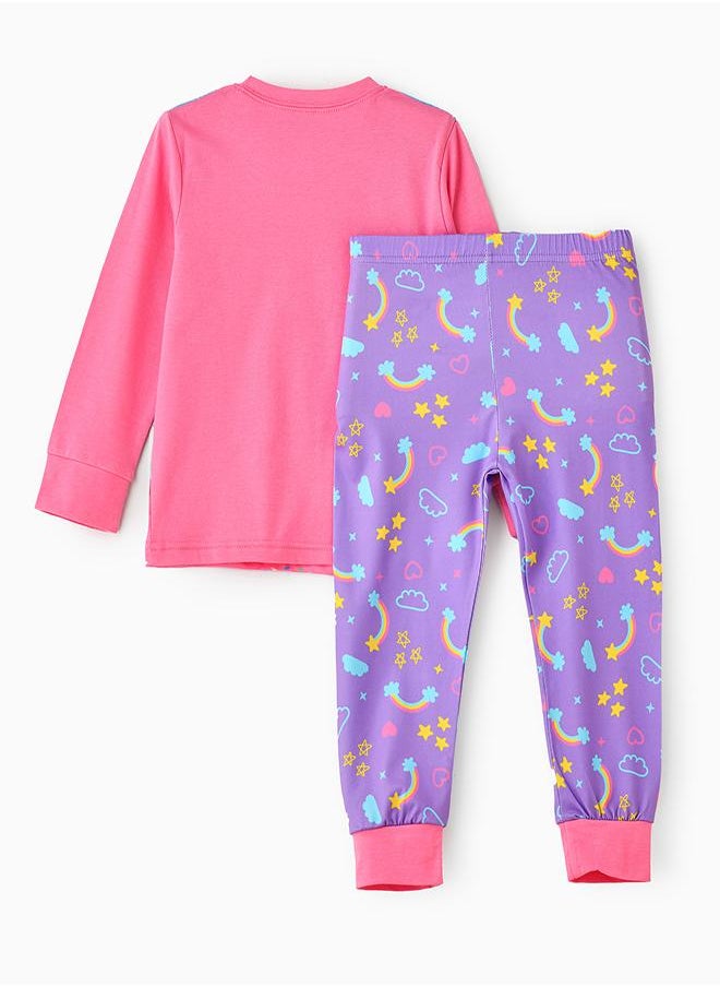 Unicorn Candyland Glow-in-the-Dark Pajama Set for Girls