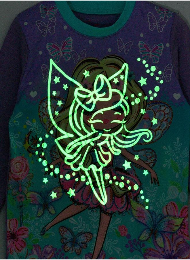 Fairy Glow-in-the-Dark Pajama Set for Girls