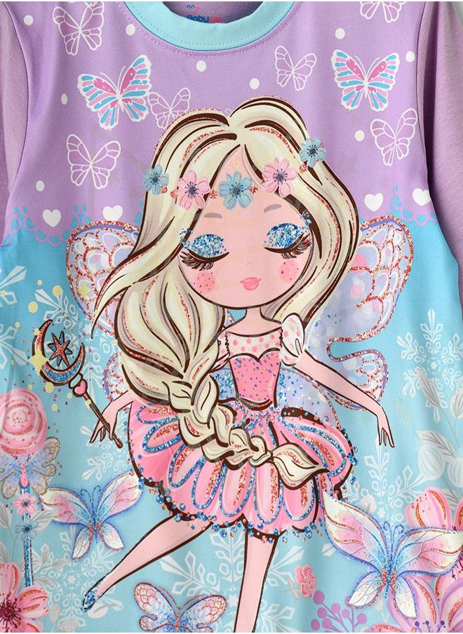 Fairy Glow-in-the-Dark Pajama Set for Girls