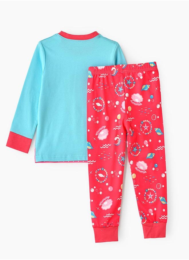 Magical Mermaid Glow-in-the-Dark Pajama Set for Girls