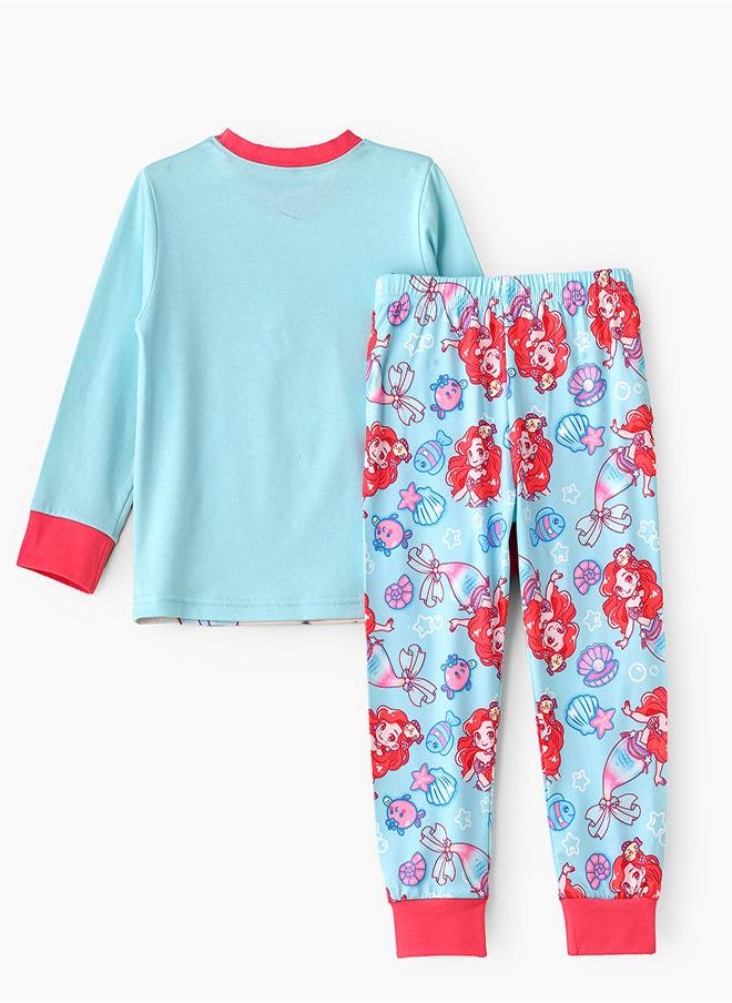 Mermaid Glow-in-the-Dark Pajama Set for Girls