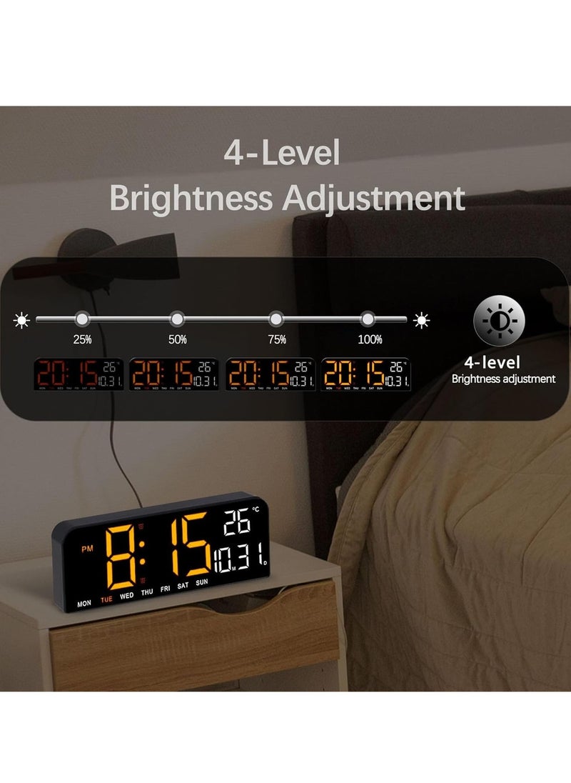 Digital LED Wall Clock – 10