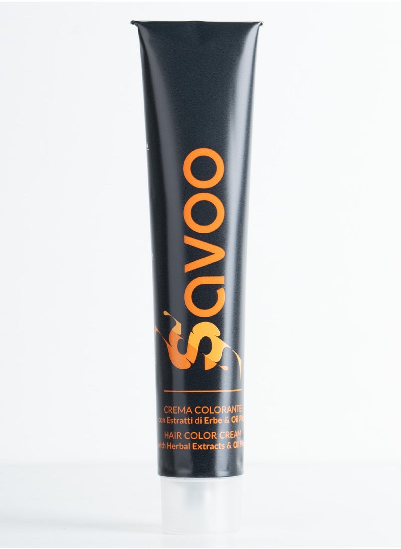 SAVOO Hair Color Cream 6.11 Dark Olive Blond - Herbal Extract & Oil Plex 100ml