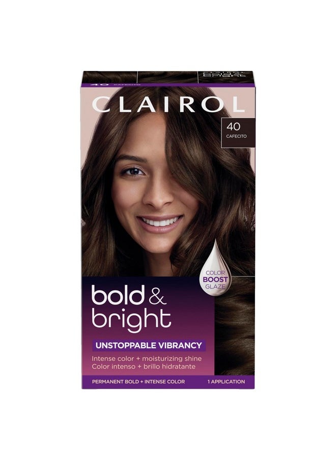 Bold & Bright Permanent Hair Dye, 40 Cafecito Hair Color, Pack Of 1