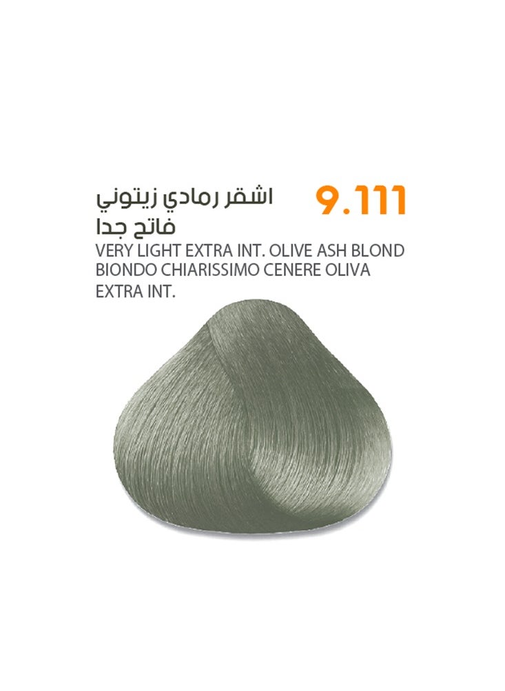 SAVOOHair Color Cream 9.111 Very Light Extra Intense Olive Ash Blond - Herbal Extract & Oil Plex 100ml