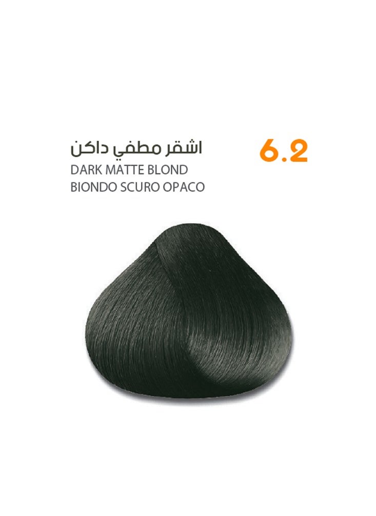 SAVOO Hair Color Cream 6.2 Dark Matte Blond - Herbal Extract & Oil Plex 100ml