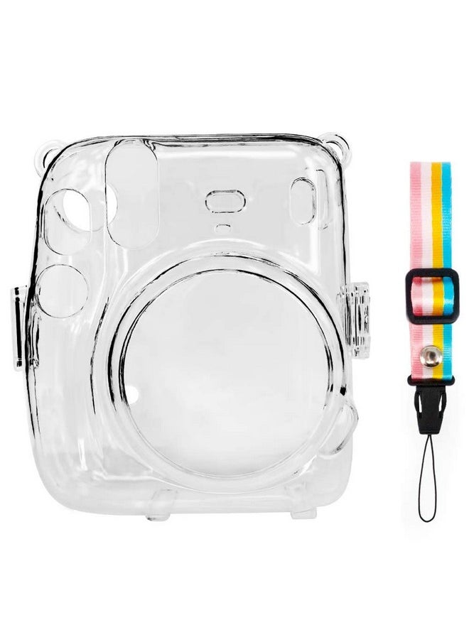 Camera Clear Protective Case Bag Compatible With Fujifilm Instax Mini 11 Instant Camera With Detachable Adjustable Strap - (05)