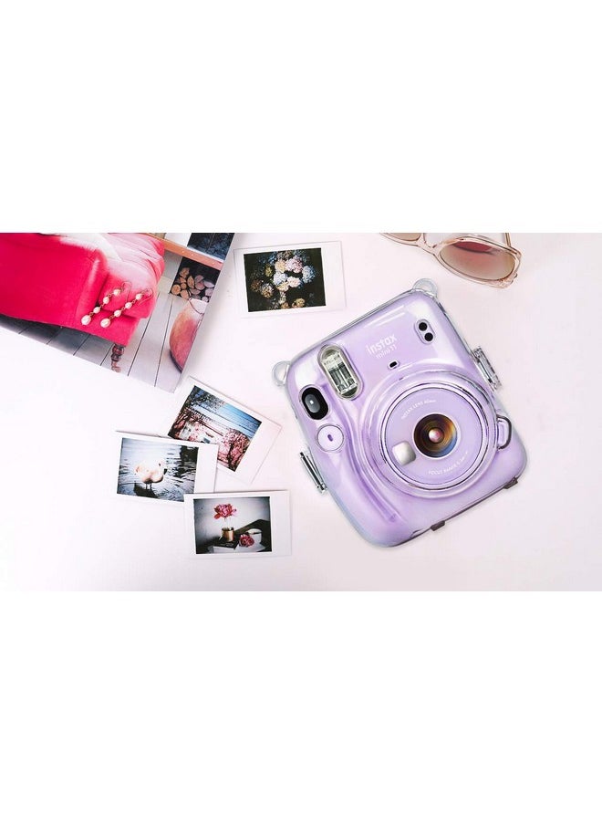 Camera Clear Protective Case Bag Compatible With Fujifilm Instax Mini 11 Instant Camera With Detachable Adjustable Strap - (05)