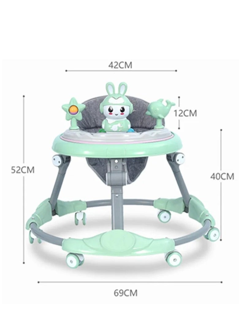 Baby walker for Babies Anti-o-leg Multi-function Anti-rollover Baby Walker wheels and Seat Music Push Walker Stroller