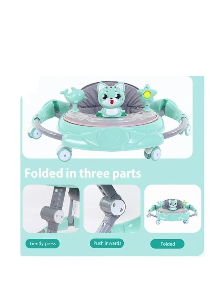 Baby walker for Babies Anti-o-leg Multi-function Anti-rollover Baby Walker wheels and Seat Music Push Walker Stroller