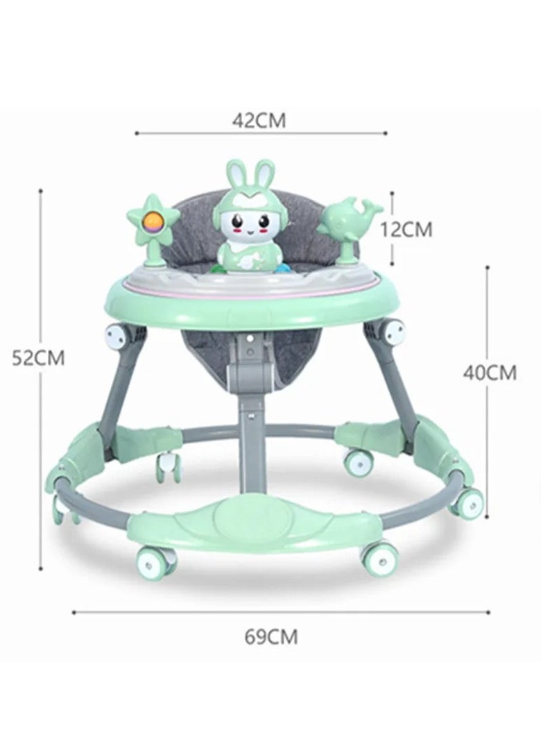 Baby walker for Babies Anti-o-leg Multi-function Anti-rollover Baby Walker wheels and Seat Music Push Walker Stroller