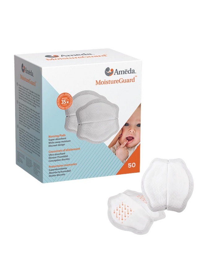 Moistureguard Disposable Nursing Pads | Breast Milk Pads | Nursing Breast Pads | Breast Feeding Supplies | Stay Dry Nursing Pads | Nursing Pads Disposable | Nursing Pads Breastfeeding | 50 Count