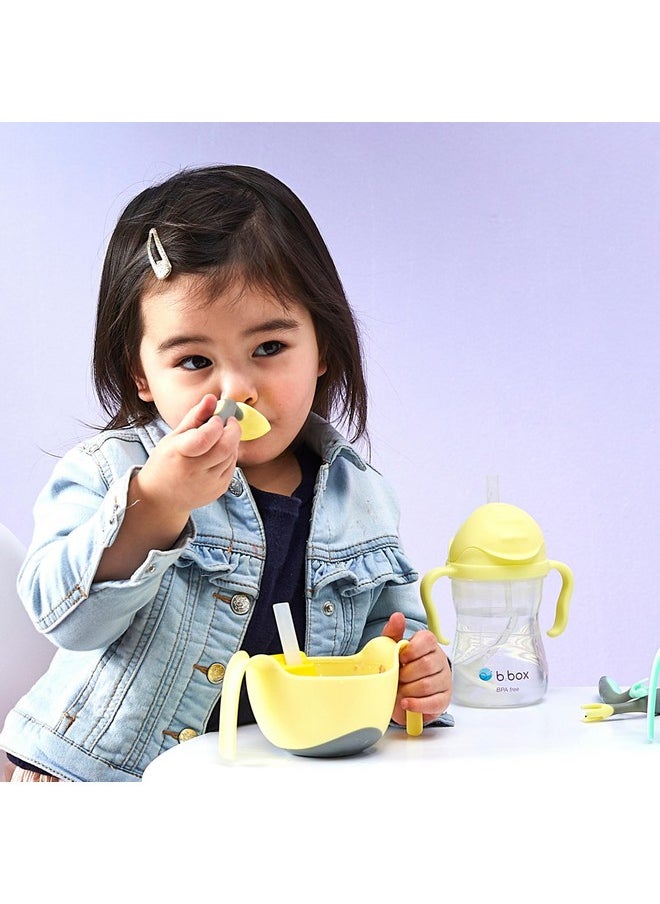 Toddler Cutlery Set: Occupational Therapist Designed With Easy Grip Handles, Patented Flork™ (Flower Fork) Utensil, Spoon & Travel Case. Dishwasher Safe, Bpa Free. Ages 9 Mo+ (Bubblegum)