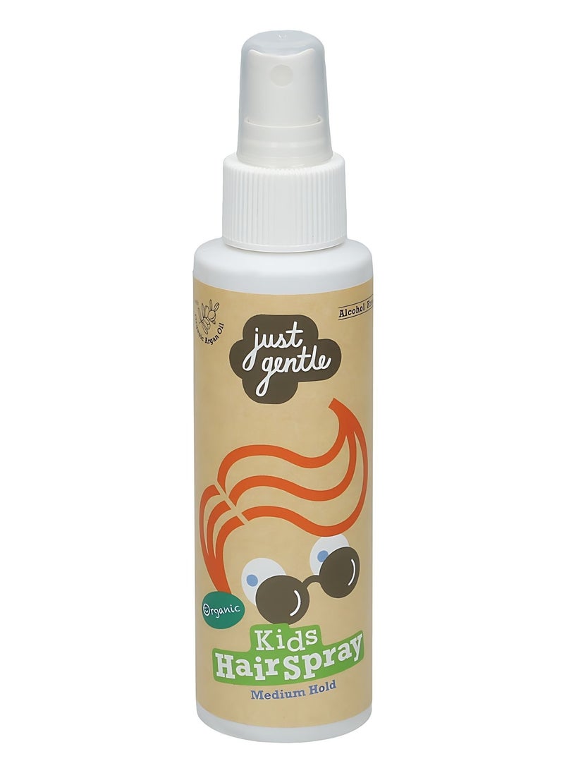 Just Gentle Kids Organic Hair Spray Berry - Alcohol-Free, Paraben-Free, Enriched with Organic Argan Oil, 100ml