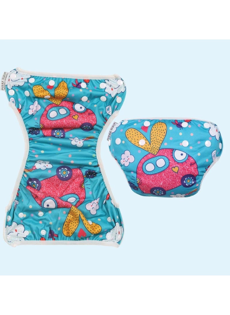 Polka Tots Reusable Swim Diaper - Car