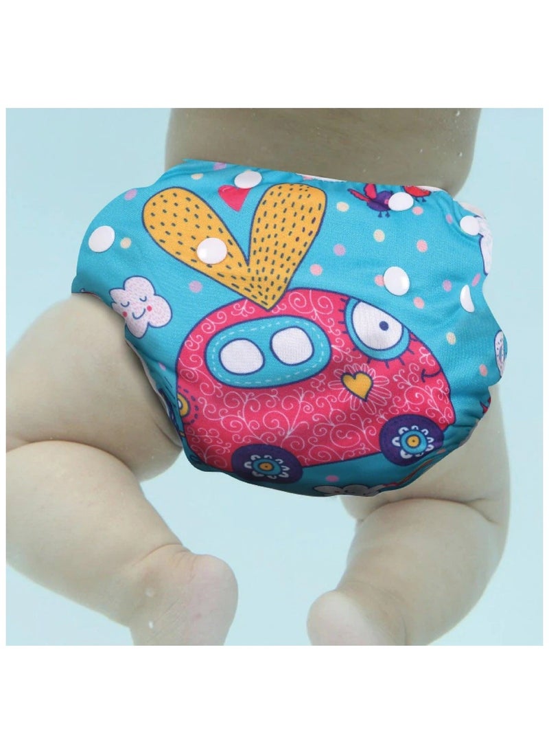 Polka Tots Reusable Swim Diaper - Car