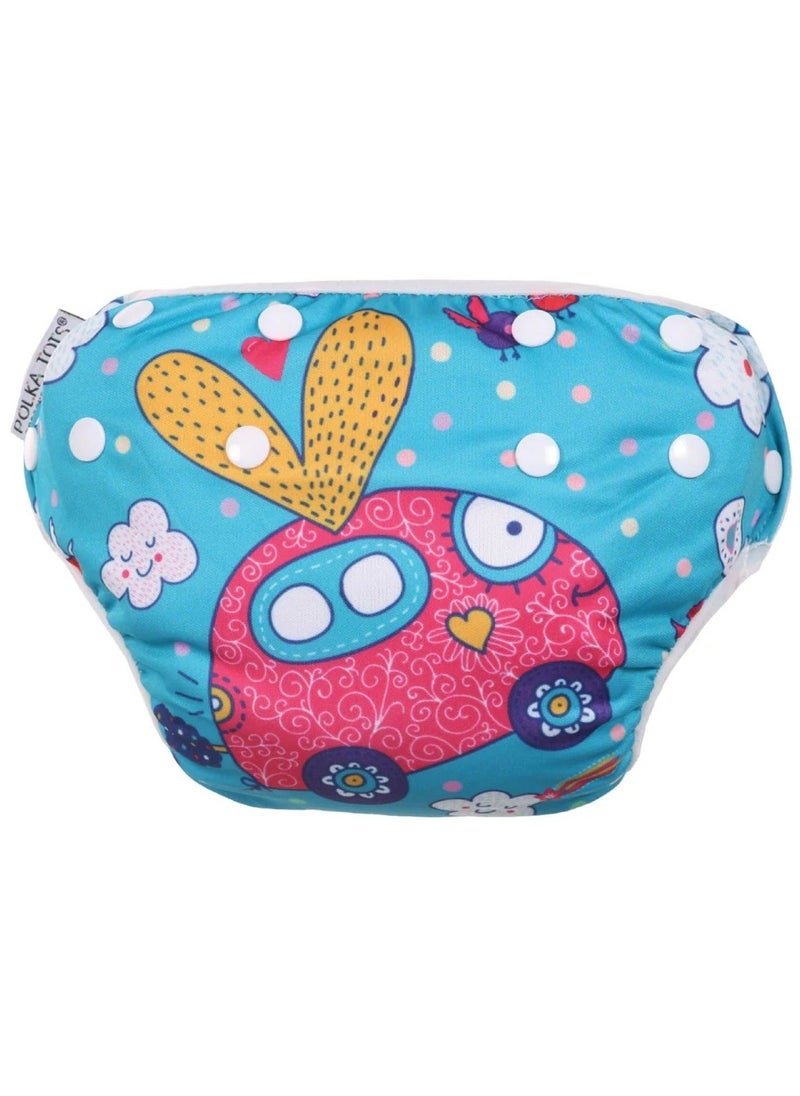 Polka Tots Reusable Swim Diaper - Car