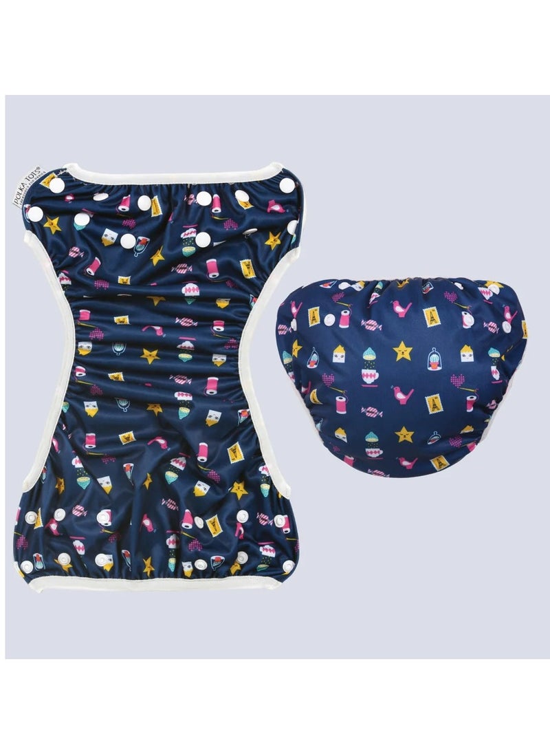 Polka Tots Reusable Swim Diaper - Icons