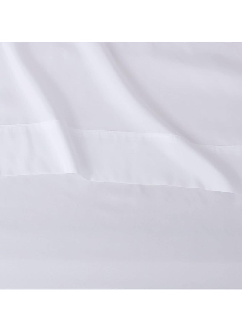 3-Piece Double Bed Sheet Set: Classic White Comfort