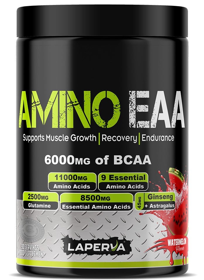 Laperva Amino EAA, 6000 mg of BCAA, Watermelon Flavor, 390 Gm