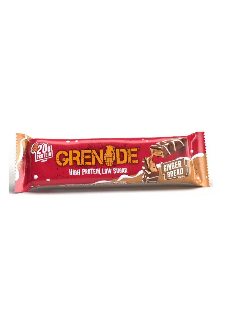 Grenade High Protein Low Sugar Bar Gingerbread 60g Pack of 12