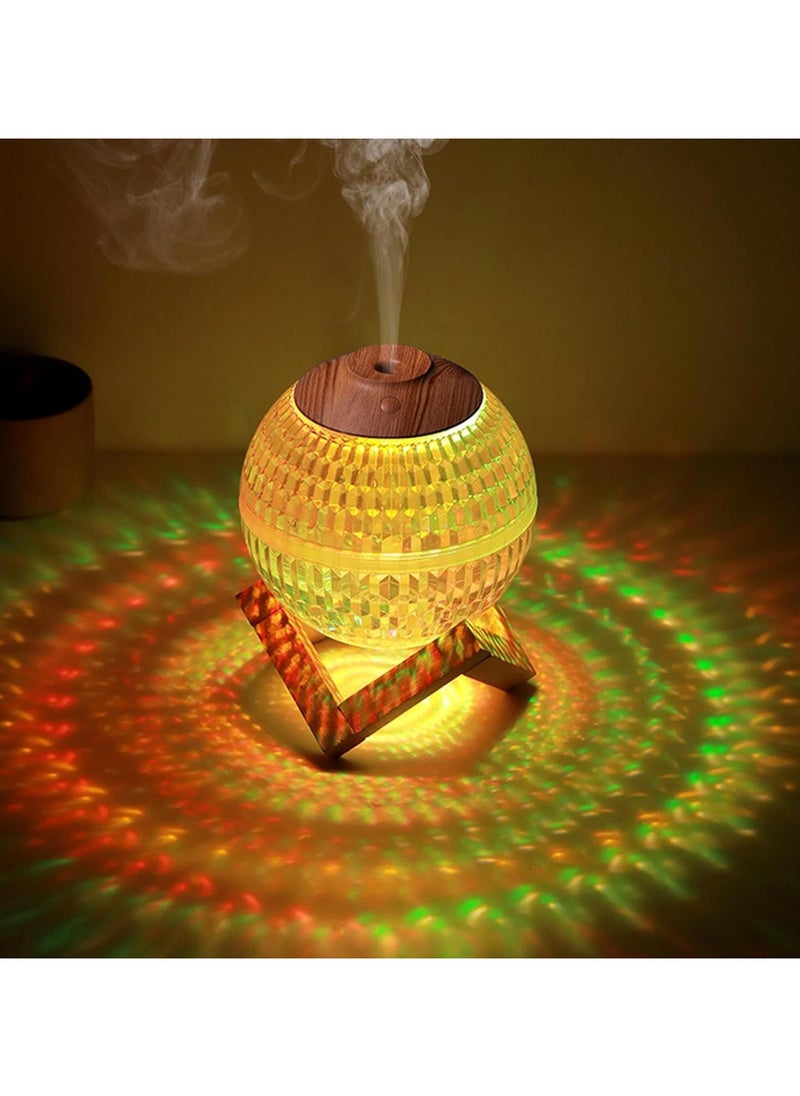 Crystal Ball Air Humidifier Usb Portable Fragrance Diffuser Colorful Led Light Ultrasonic Cool Mist Maker Aroma Humidifier