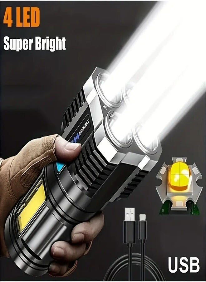 Handheld Super Brightest Flashlights, Portable Torch For Outdoor Camping Emergency Lantern