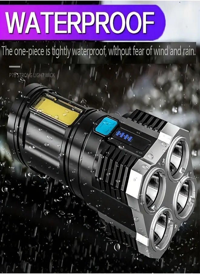 Handheld Super Brightest Flashlights, Portable Torch For Outdoor Camping Emergency Lantern