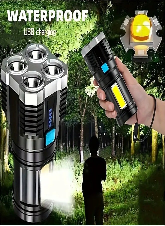 Handheld Super Brightest Flashlights, Portable Torch For Outdoor Camping Emergency Lantern