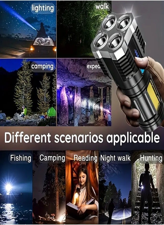 Handheld Super Brightest Flashlights, Portable Torch For Outdoor Camping Emergency Lantern