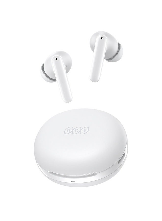 T13 ANC2 Truly Wireless ANC Earbuds With Noise Cancellation, 30 Hours Long Battery Life, 5.3 Bluetooth Multipoint and Stable Connections White