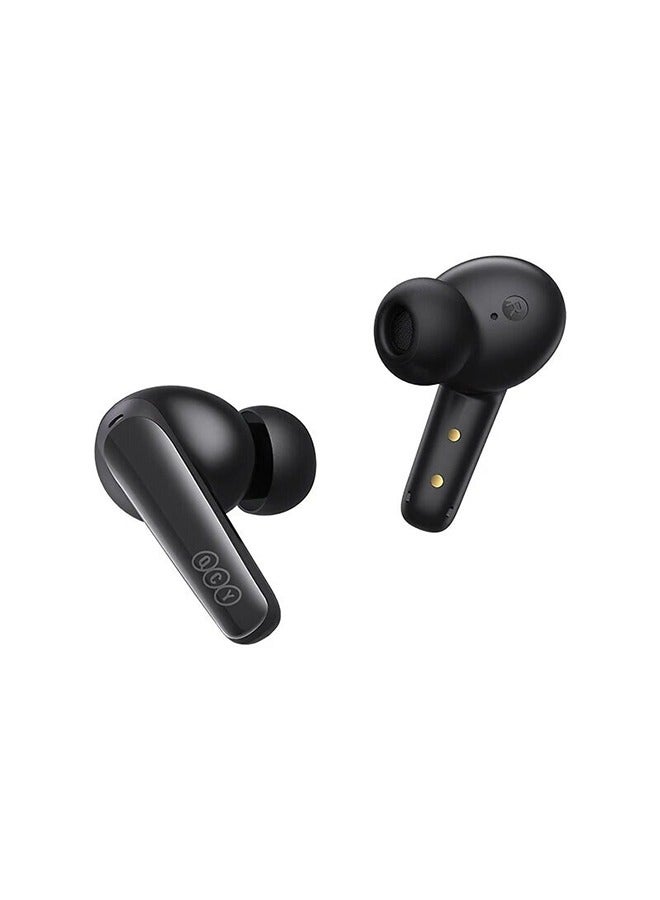 T13X TWS Wireless Earbuds With 5.3 Bluetooth,4 Microphones With ENC Noise Cancellation,Water Resistance,Touch Controls & Long Battery Life Black