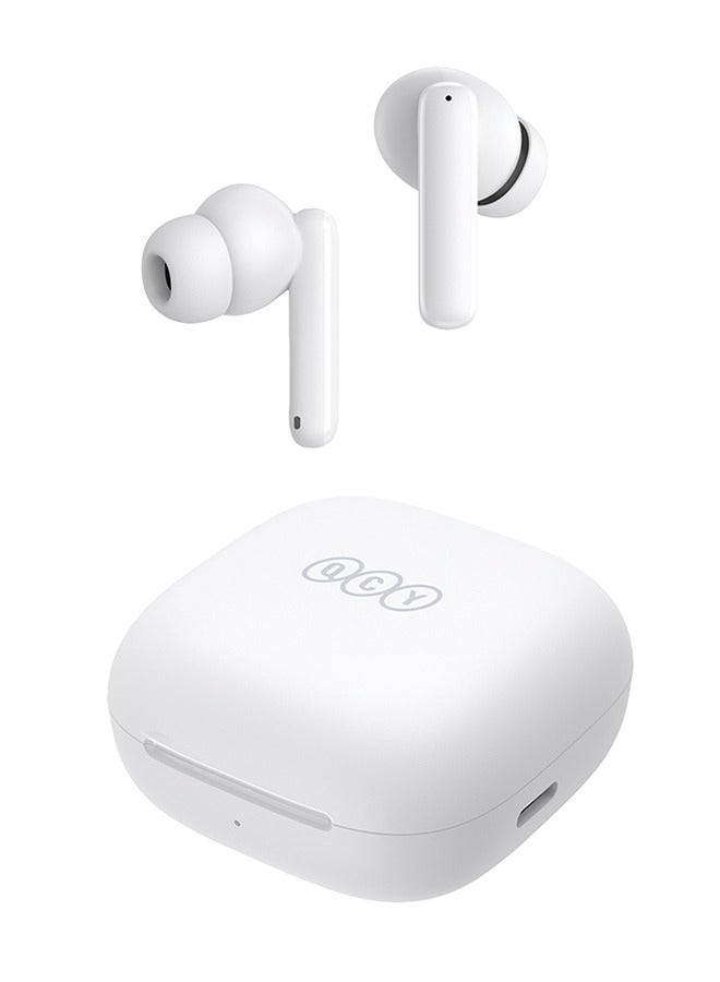 T13 ANC Wireless Earbuds Noise Cancellation 28dB in-depth,Bluetooth 5.3 Call,TWS Earphone,Long Standby 40H,Touch Control,IPX 5 Waterproof,IOS/Android Systems White