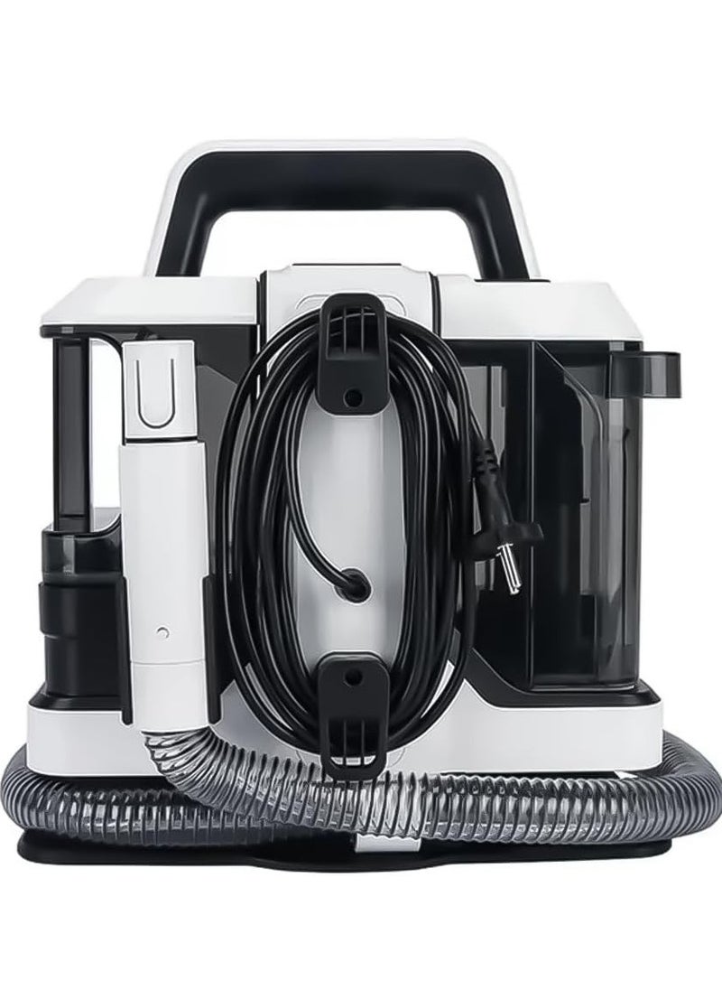 750W Portable Carpet Cleaner with 1000ML Clean Water Tank & 800ML Waste Water Tank Capacity - Black & White