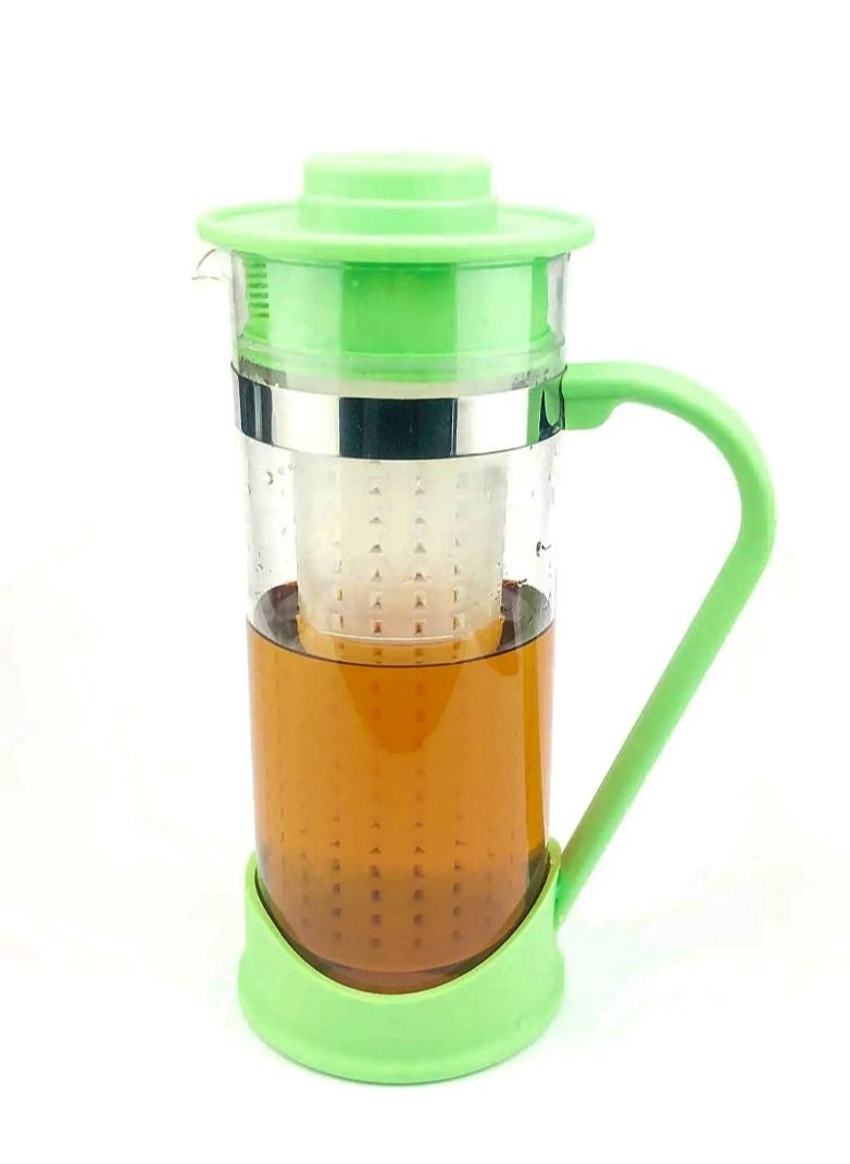 Dishwasher Safe Teapot Iced Tea Server  With Filter & Lid 1.5 Liter