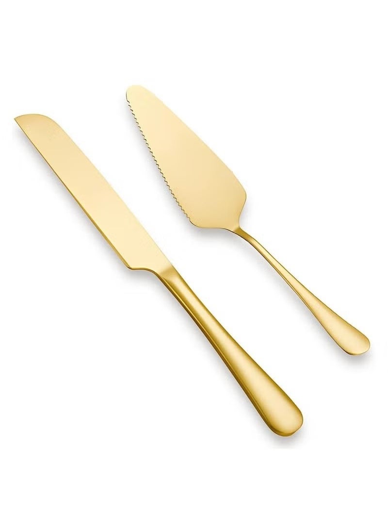 Cake Serving Set Wedding Cake Knife and Server Set Cake Cutting Utensils Stainless Steel Cake Cutter Serrated Cake Knife Professional Dessert Server for Cake Cheese Pie Pizza