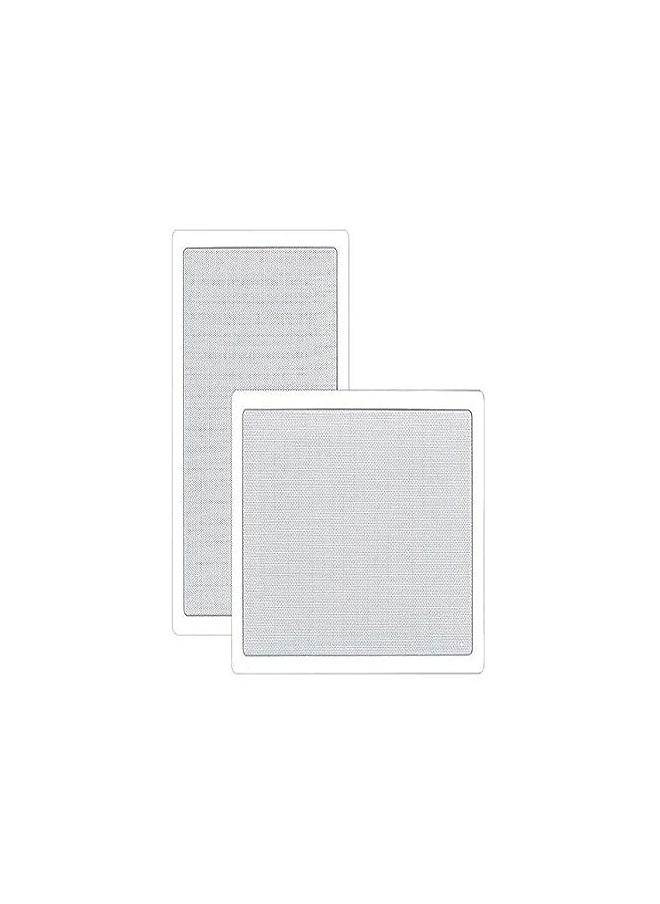 Pyle PDIW55 5.25- Inch In-Wall / In-Ceiling Stereo Speakers, 2-Way, Flush Mount, White (Pair)