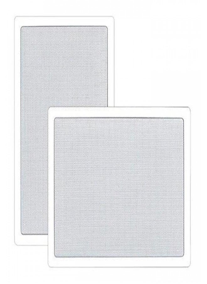 Pyle PDIW55 5.25- Inch In-Wall / In-Ceiling Stereo Speakers, 2-Way, Flush Mount, White (Pair)