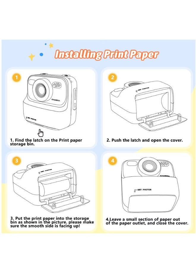 Kid Camera Instant Print Photo – Perfect Birthday Gift for Kids!