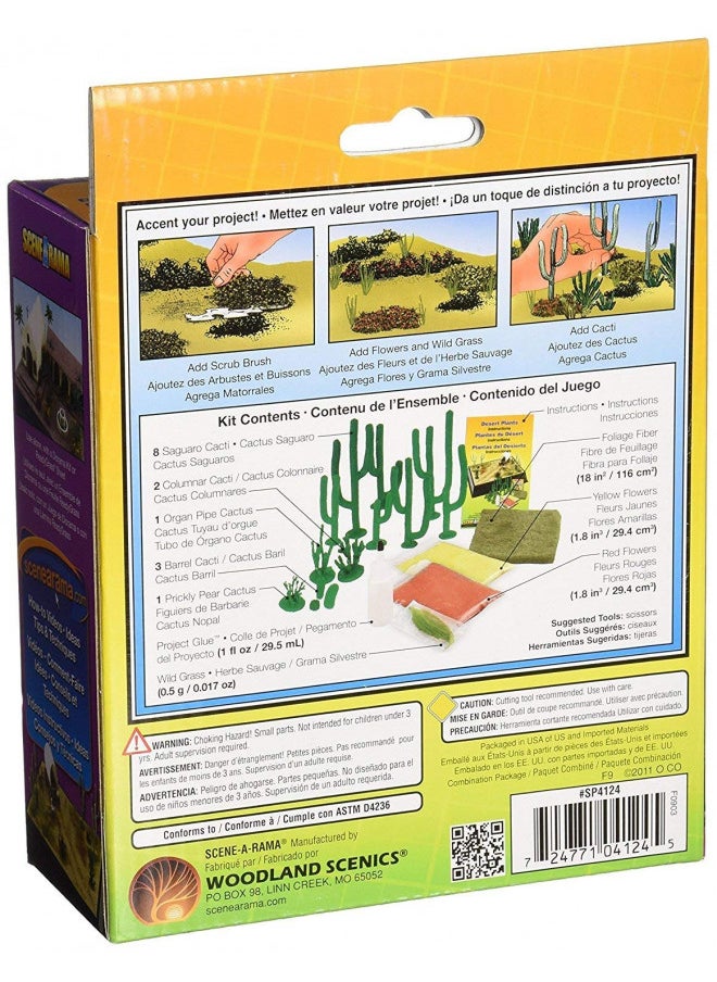 Woodland Scenics SP4124 Desert Plants Diorama Kit