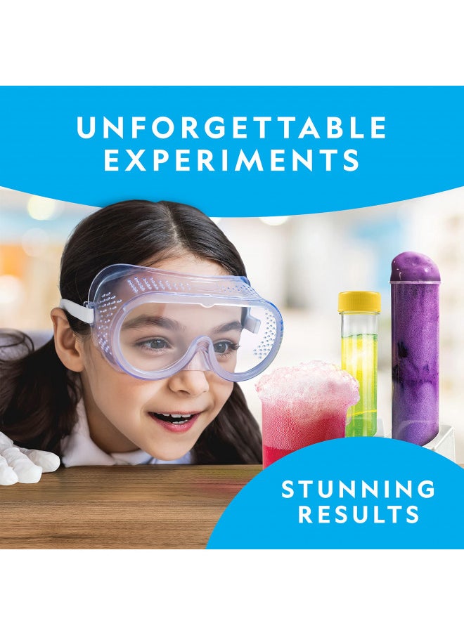 NATIONAL GEOGRAPHIC Stunning Chemistry Set - Mega Science Kit with 45 Easy Experiments- Make a Volcano and Launch a Rocket, STEM Projects for Kids Ages 8-12, Science Toys (Amazon Exclusive)