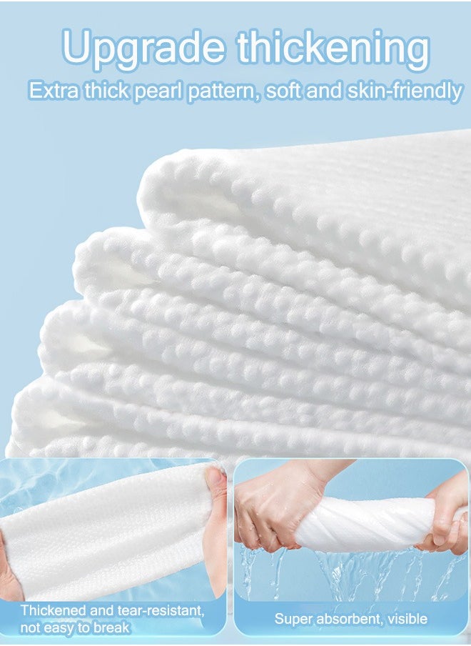 6 Sets Disposable Travel Towels【 Consist of 2 Pack Bath Towels, 2 Pack Hair Drying towels, 2 pack Face towel (4 Piece Towels)】,Durable Large Portable Thicken Camping Towels for Travel Hotel, Busines