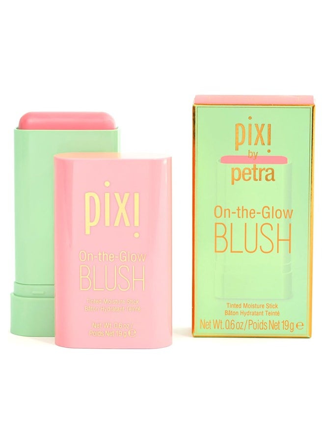 On-the-Glow Blush, Tinted Moisture Stick Baton Hydrating Tinted, Moisture Blush Stick with Ginseng, Aloe Vera & Fruit Extracts, for Cheeks & Lips, 19g / 0.6oz (Fleur)